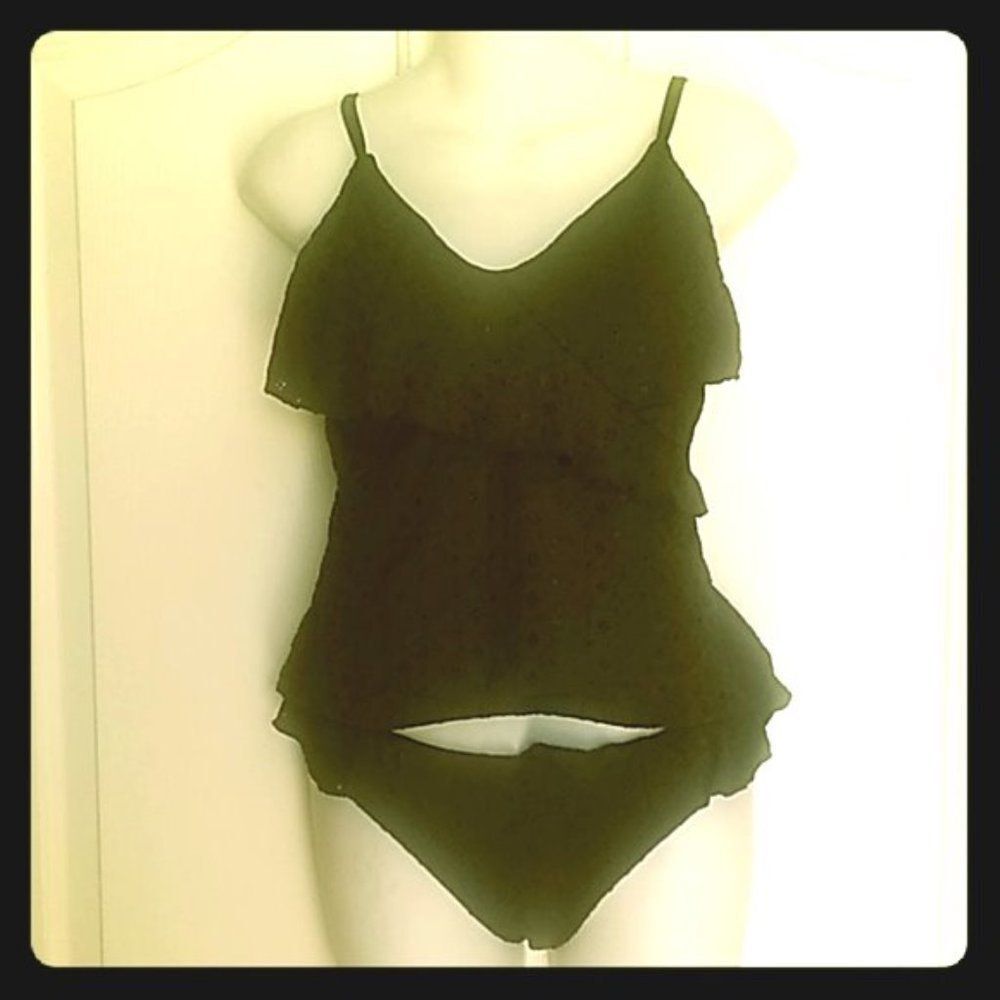 Womens New Time and Tru 2Piece Bathing Suit Size S